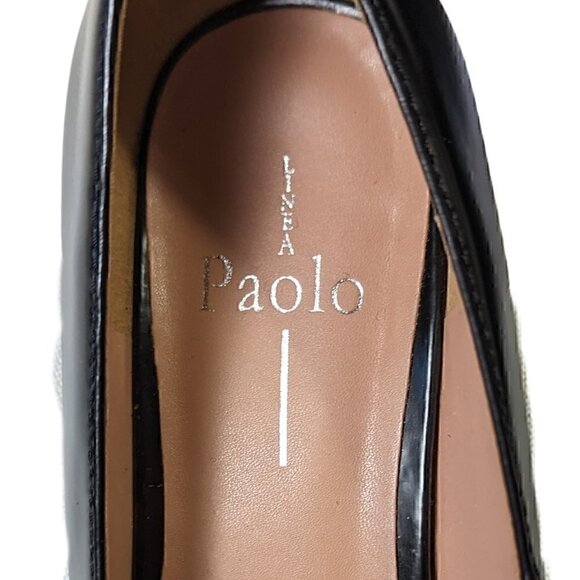 Linea Paolo Miramar Black Leather Penny Loafers - New without Box - Picture 6 of 6